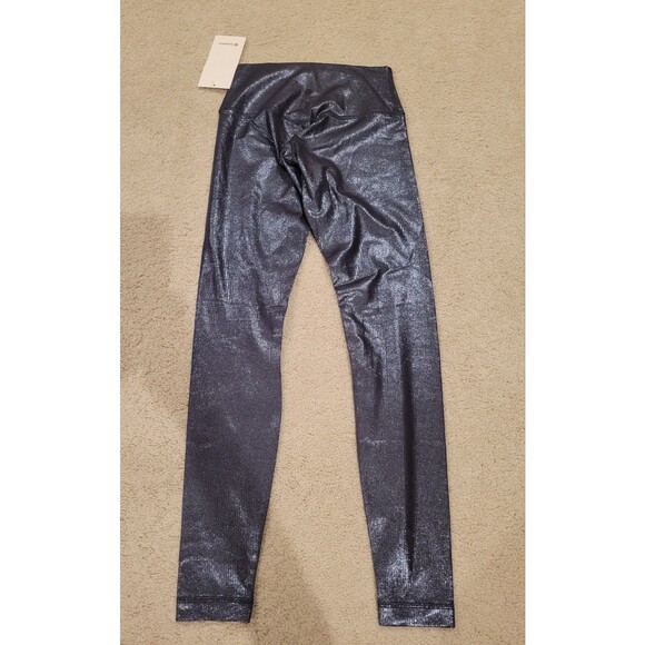 NWT Lululemon Align Rib Pant 28” Shine RARN shiny Blue Leggings Size 6 MSRP $128 - Picture 4 of 11